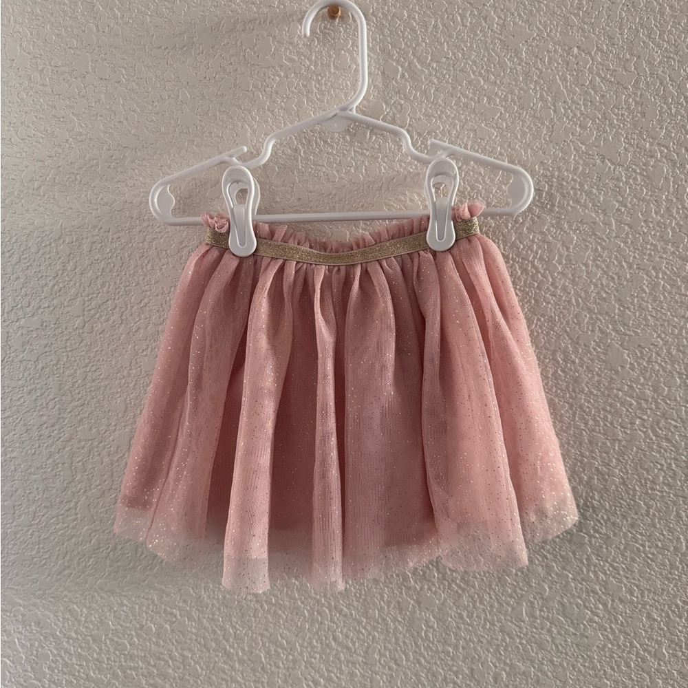 Cat & Jack Glittery Pink Tulle Skirt